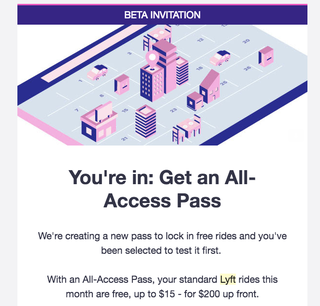 Illustration for article titled Lyft Is Offering A Flat Monthly Subscription Service For Frequent Riders